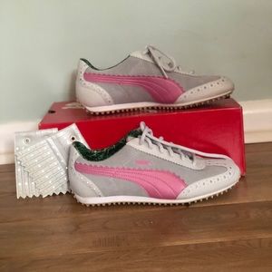 Puma Womens golf shoes pink/gray